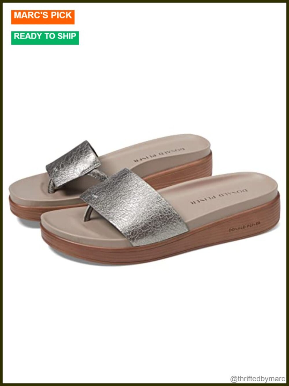 Donald Pliner Women's Fifi Slide Sandals, Summer Slip-On Open-Toe Platform